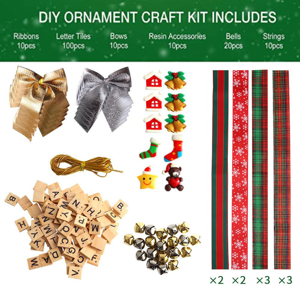 Handmade DIY Christmas Decorations Combination Set