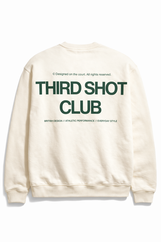 Third Shot Club Oversized Crew - Cream