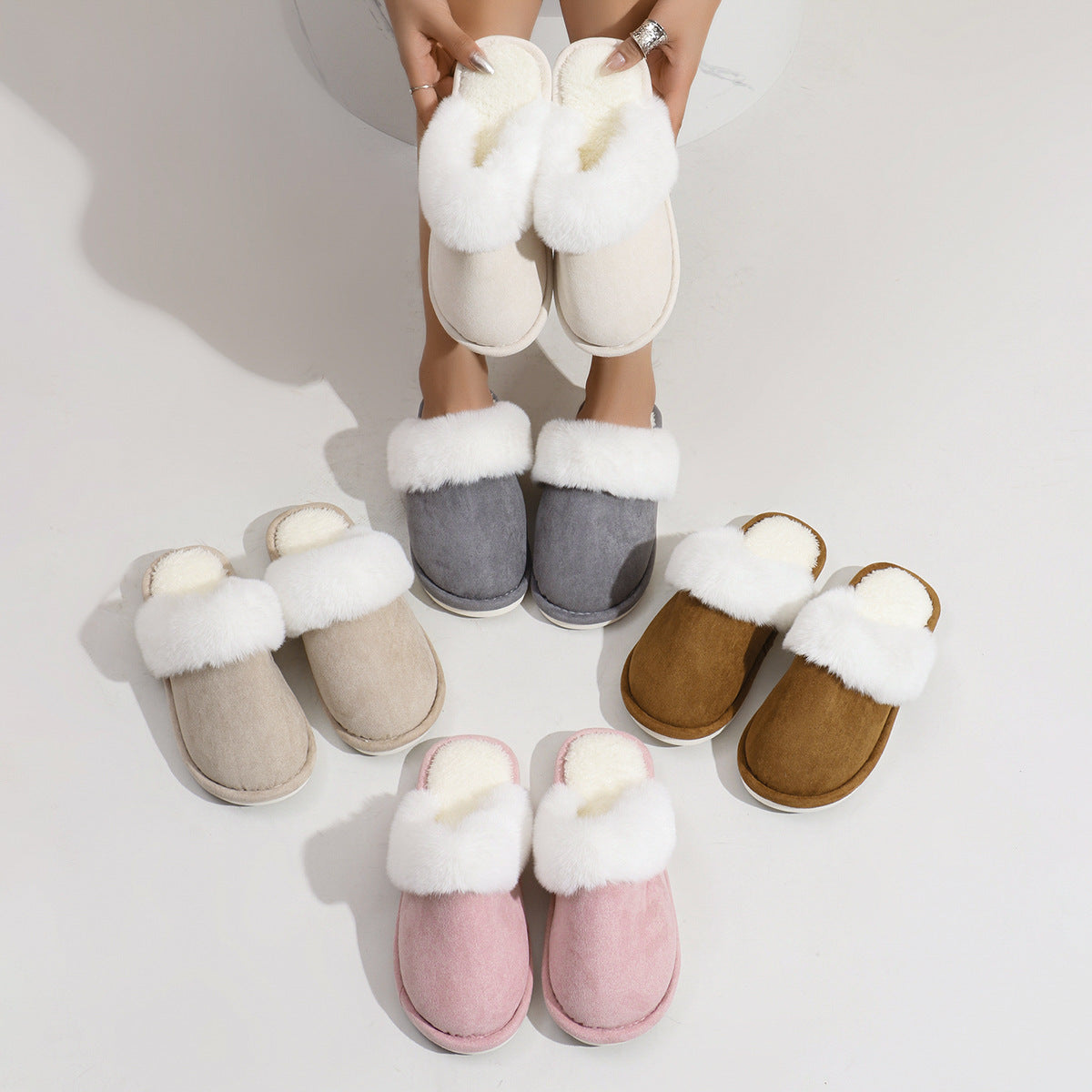 Winter Warm Plush Slippers