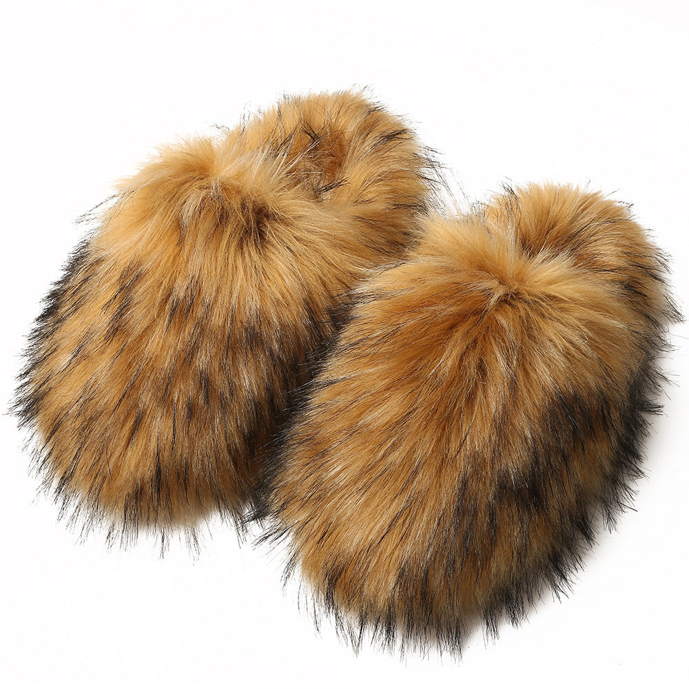 Fluffy Slippers Women's Autumn And Winter