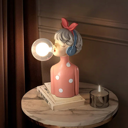 Nordic Bedroom Nightlight Bubble Girl