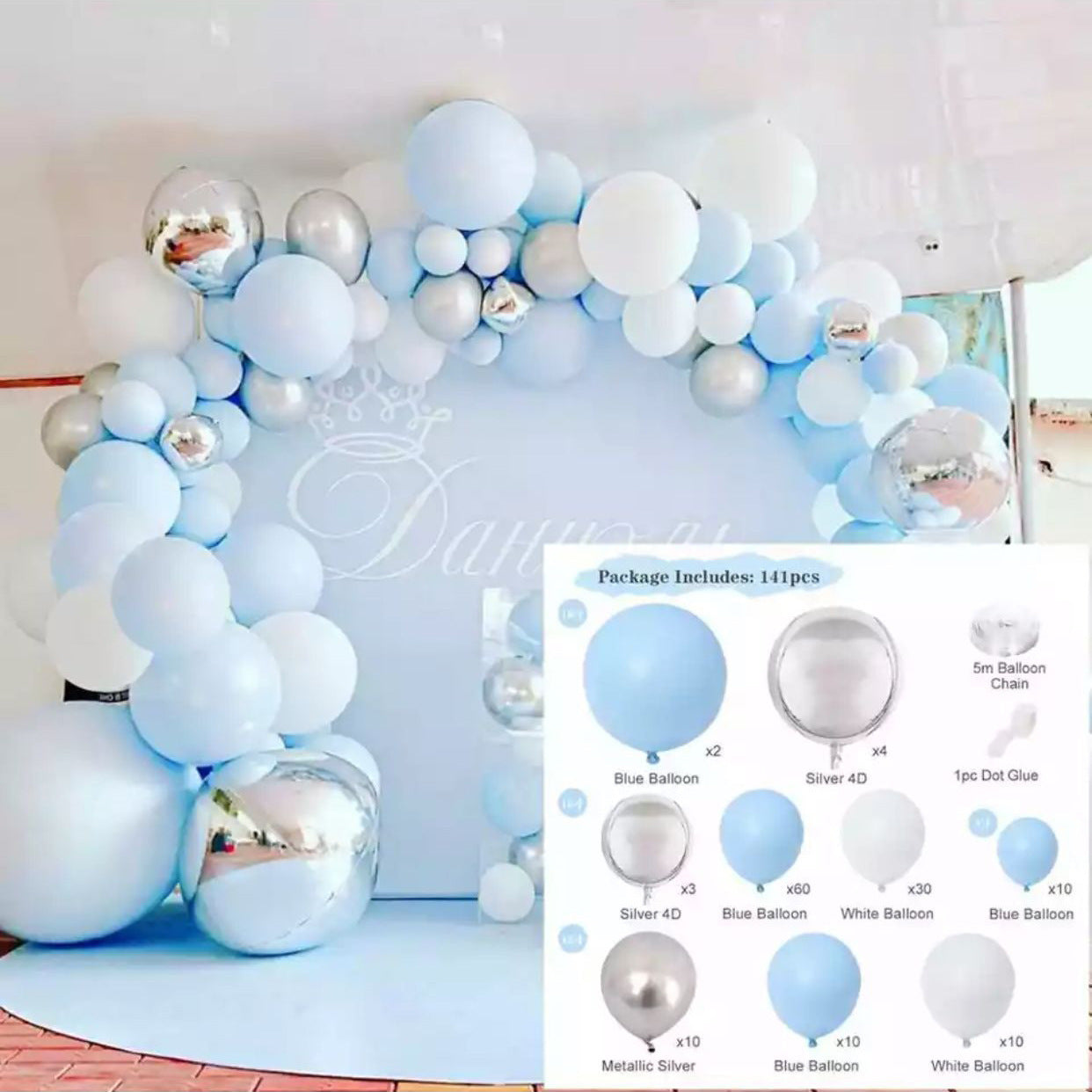 Macaron Balloon Garland Arch Birthday Party Decoration