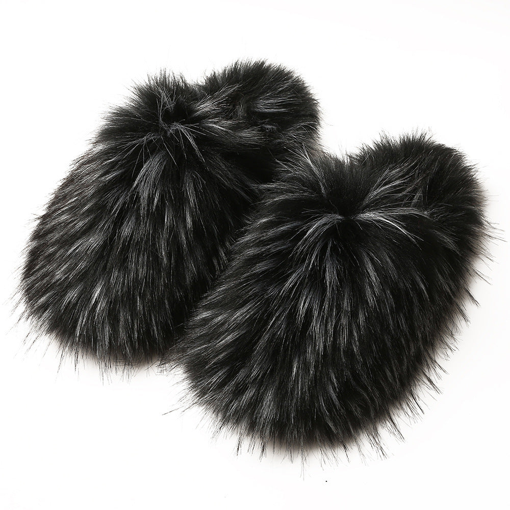 Fluffy Slippers Women's Autumn And Winter