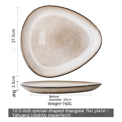 Retro Irregular Flaw Salad Plates