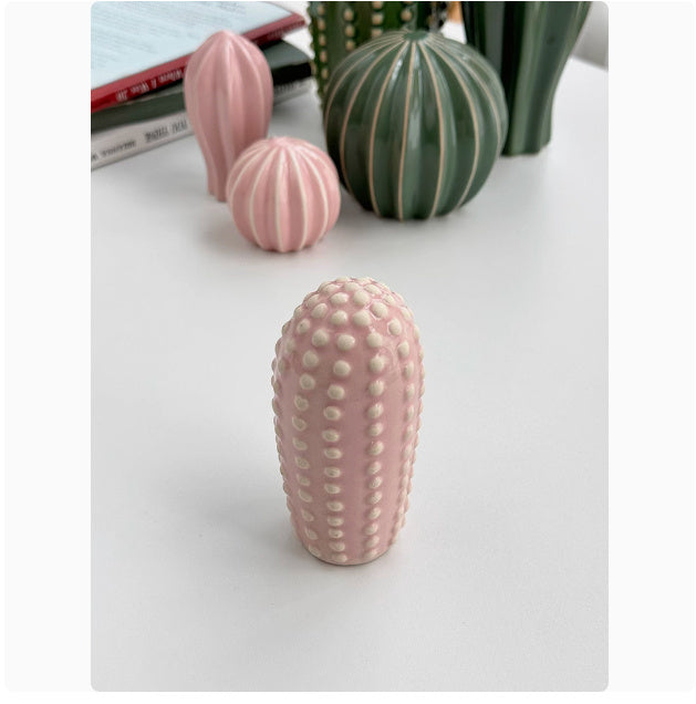 Creative Decorations Ceramic Cactus Homestay Ornaments