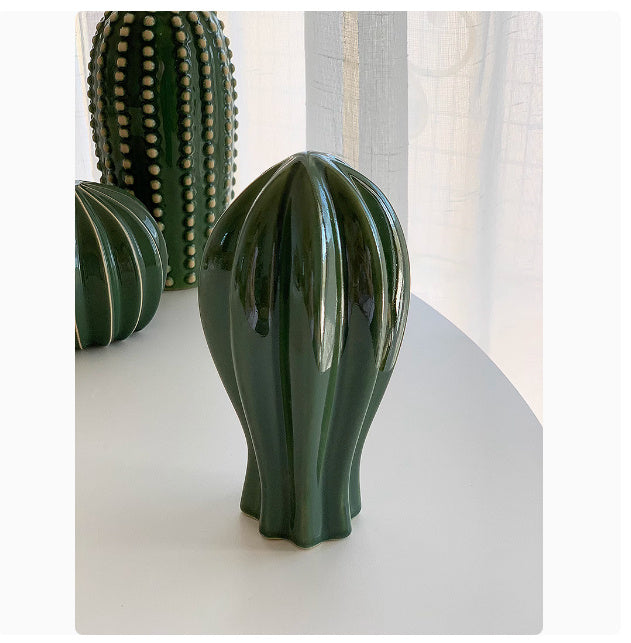 Creative Decorations Ceramic Cactus Homestay Ornaments