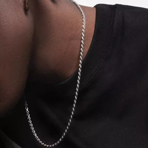 S925 Twists Chain Necklace For Men And Women