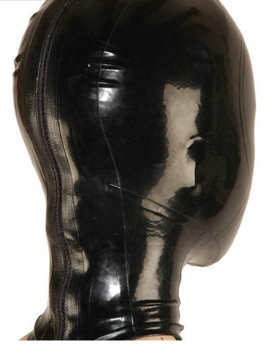 Latex Mask With Zip